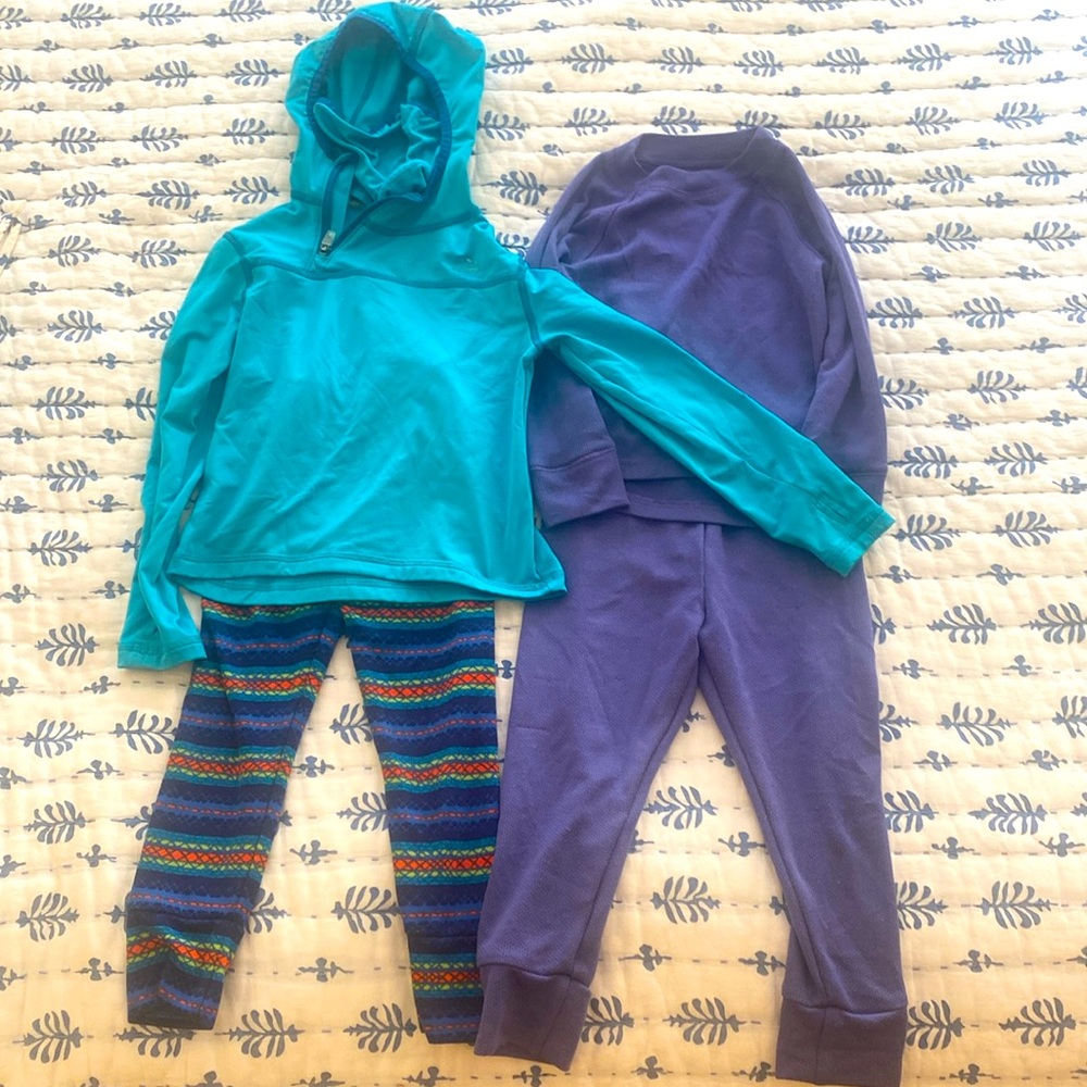 Size 4/4T LL Bean long underwear, base layer, ski clothes.